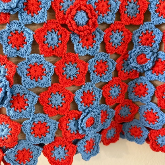 STAUD Hoya Crochet Mini Dress Small - Picture 5 of 7